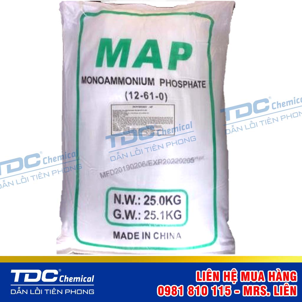 Nguyên Liệu Phân Bón MAP Tech Grade (12-61-0) - Mono Ammonium Phosphate 98%