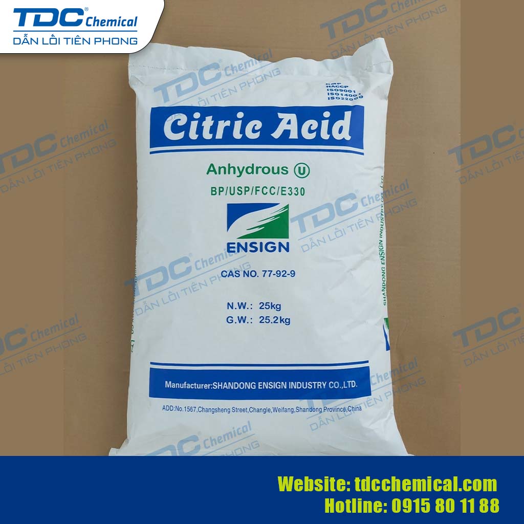Acid Citric Anhydrous (Food Grade) C6H8O7